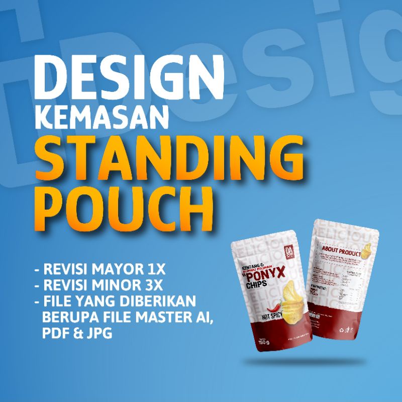 JASA DESAIN KEMASAN STANDING POUCH / DESIGN PACKAGING STANDING POUCH