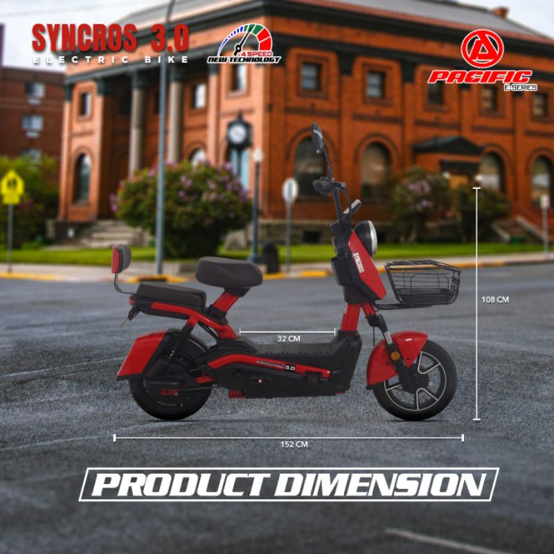 SEPEDA LISTRIK PACIFIC SYNCROS 3.0/SELIS/ EBIKE 500 WAT