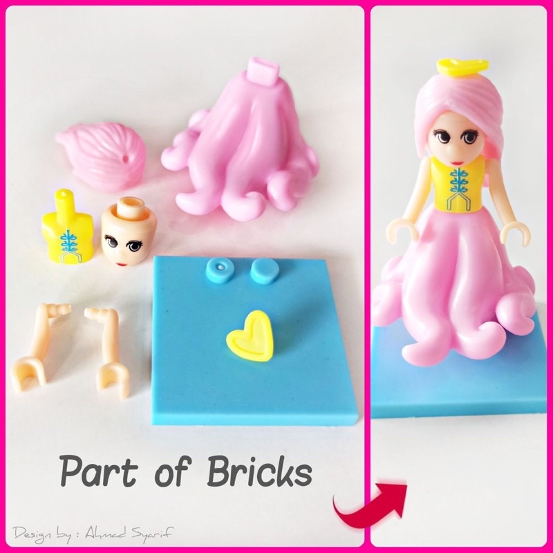 mainan anak bricks figure princes satuan / mini figure /  mainan anak murah /