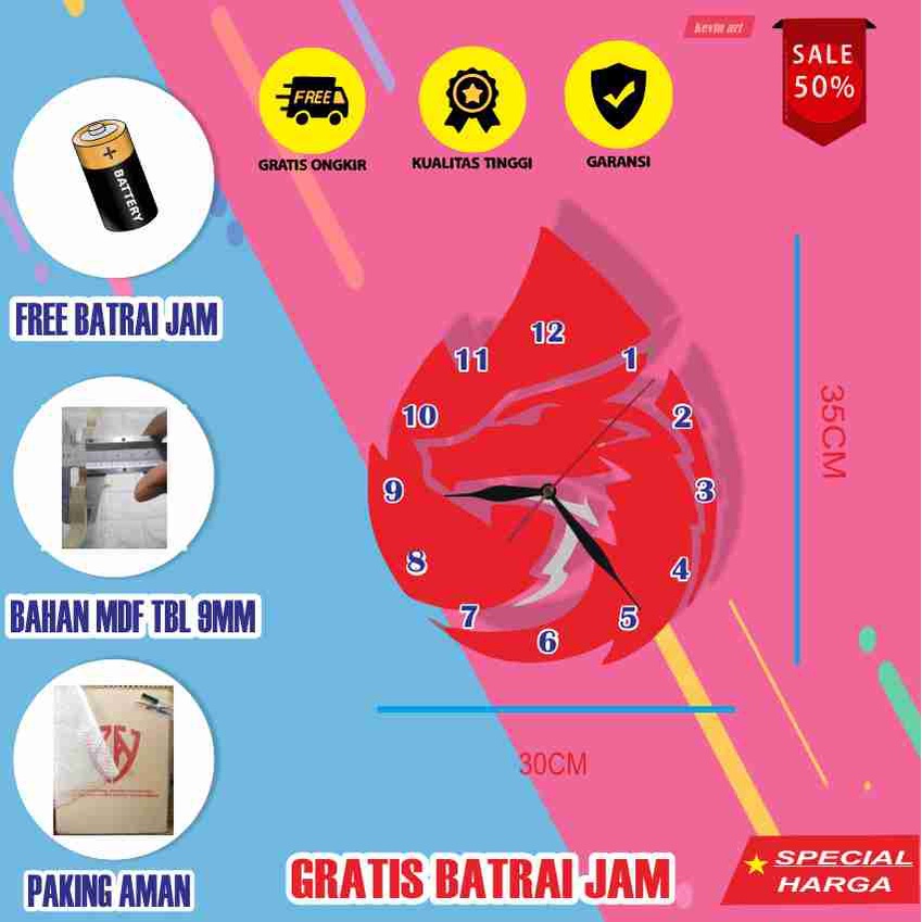 JAM DINDING UNIK KEREN KARAKTER AURA GAMING E-SPORTS BIGETRON BESAR KAYU VINTAGE SOUVENIR JAM CAFE Kevinart