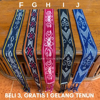 ATE Ikat Kepala Syal Tenun Ikat Etnik  Toraja NTT Dayak  