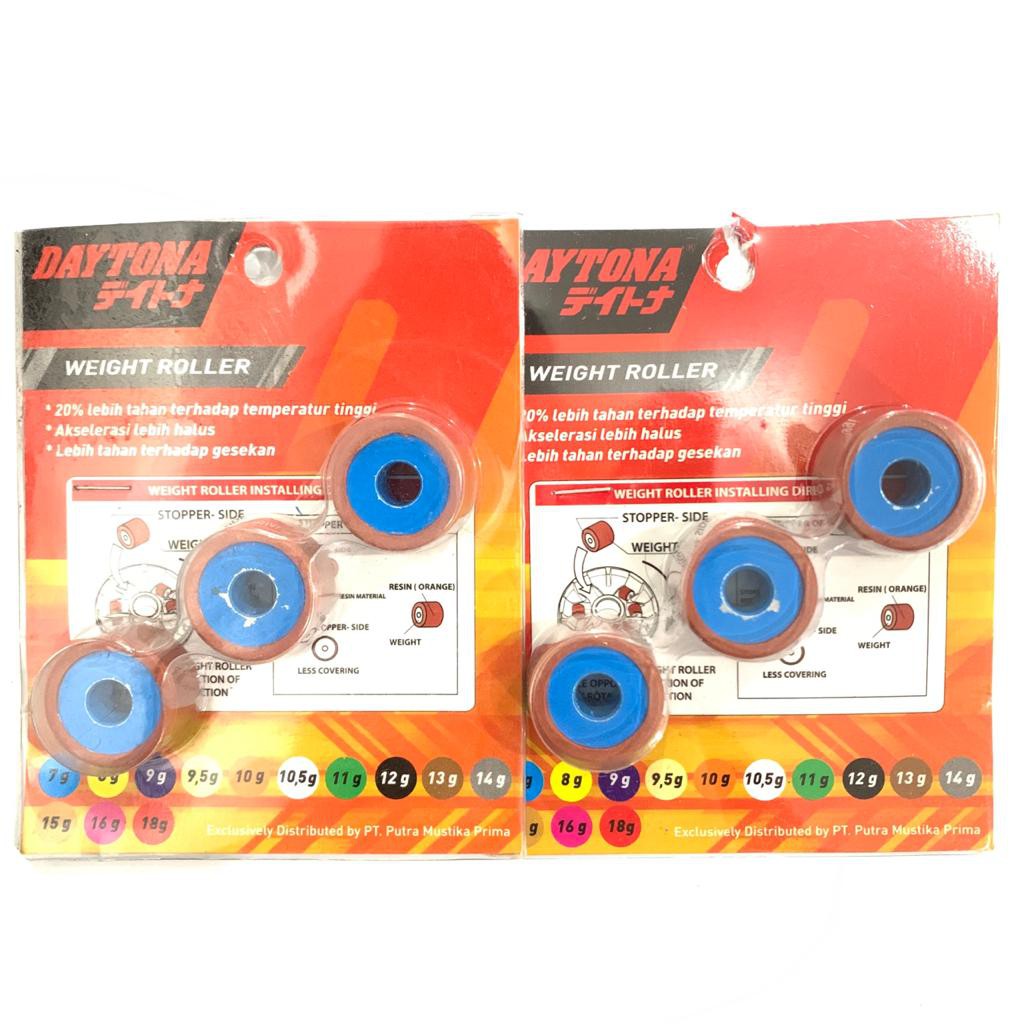 ROLLER RACING DAYTONA AEROX 155 LEXI FINO 125 NMAX 7 GRAM ISI 6PC 3647