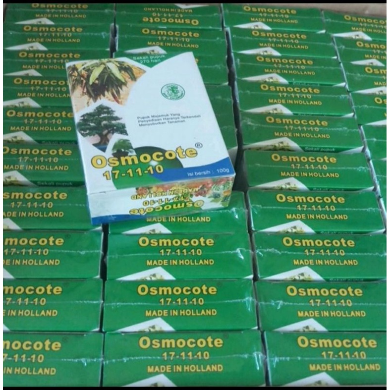 pupuk dekastar plus ( osmocote ) 100 gram  17-11-10 +TE