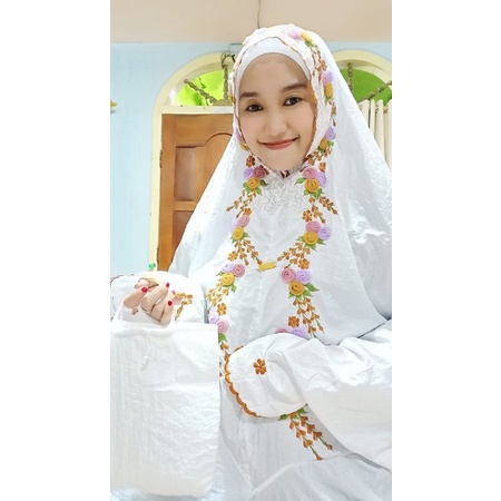 mukena terusan parasut