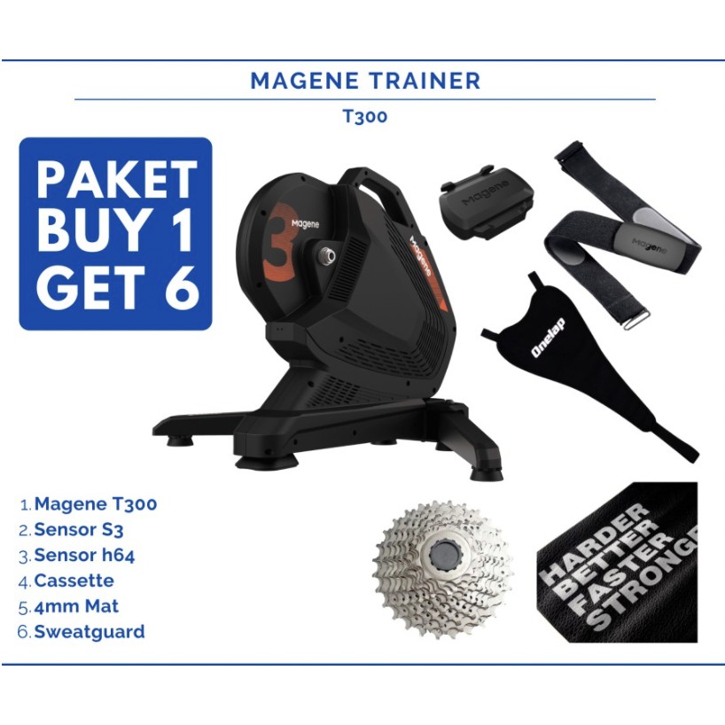 MAGENE T300 SMART POWER TRAINER SEPEDA CONNECT ZWIFT