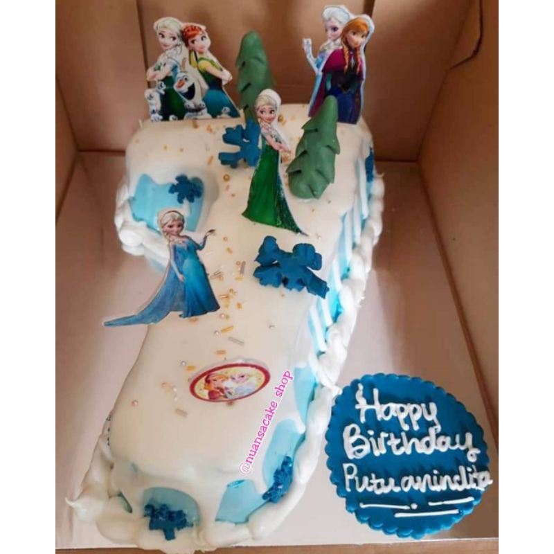 

KUE ULANG TAHUN ANGKA / KUE ULANG TAHUN FROZEN / CAKE ULTAH ANGKA / KUE TART