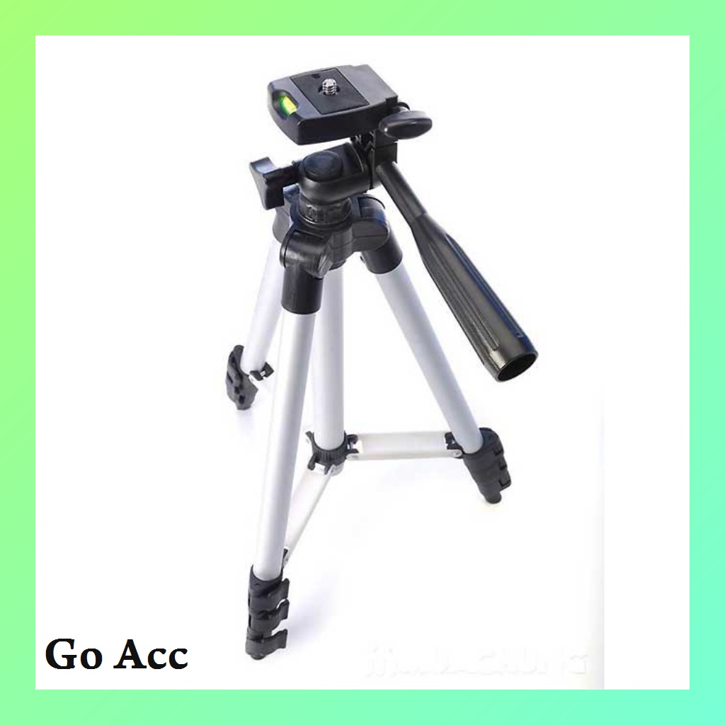 Tripod 1.3 meter 3 way Aluminium kaki penyangga Holder U