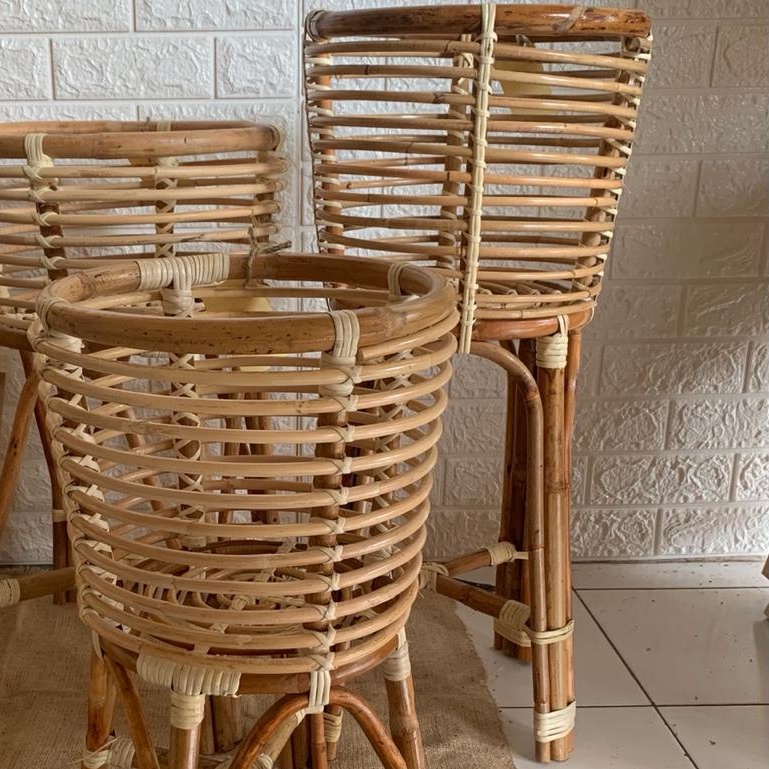 Standing Pot Rotan Cover Pot Pot Tanaman