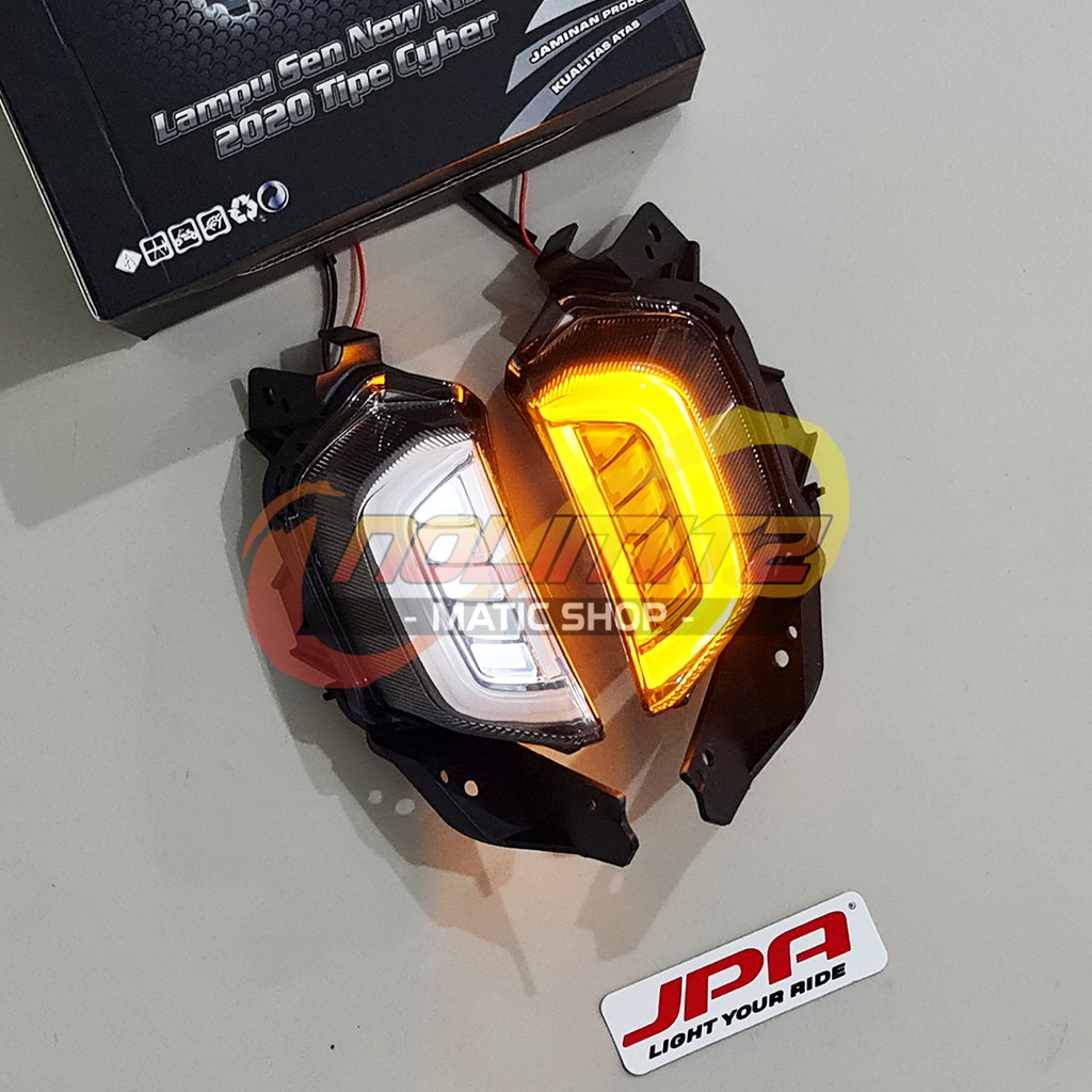 Lampu Sein Sen Sign Senja LED JPA Cyber 2 in 1 Smoke Yamaha NMAX 2020