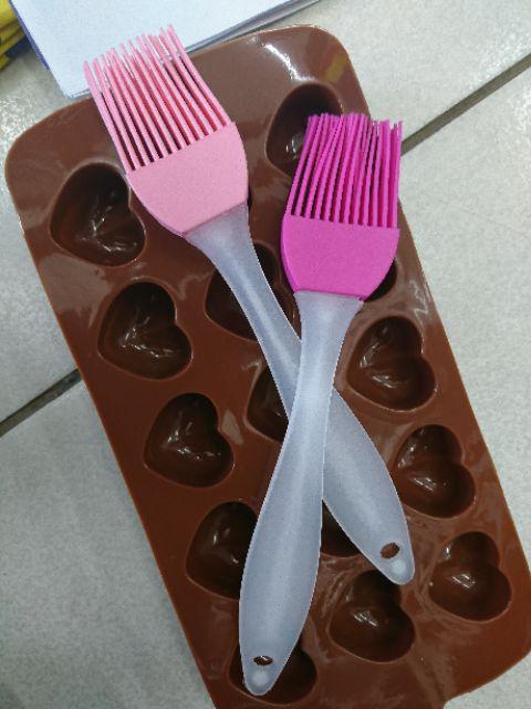 [bayar Di Tempat]peralatan Baking: Cetakan Fondant Kue/jelly/coklat Bahan Silikon Bentuk Hati