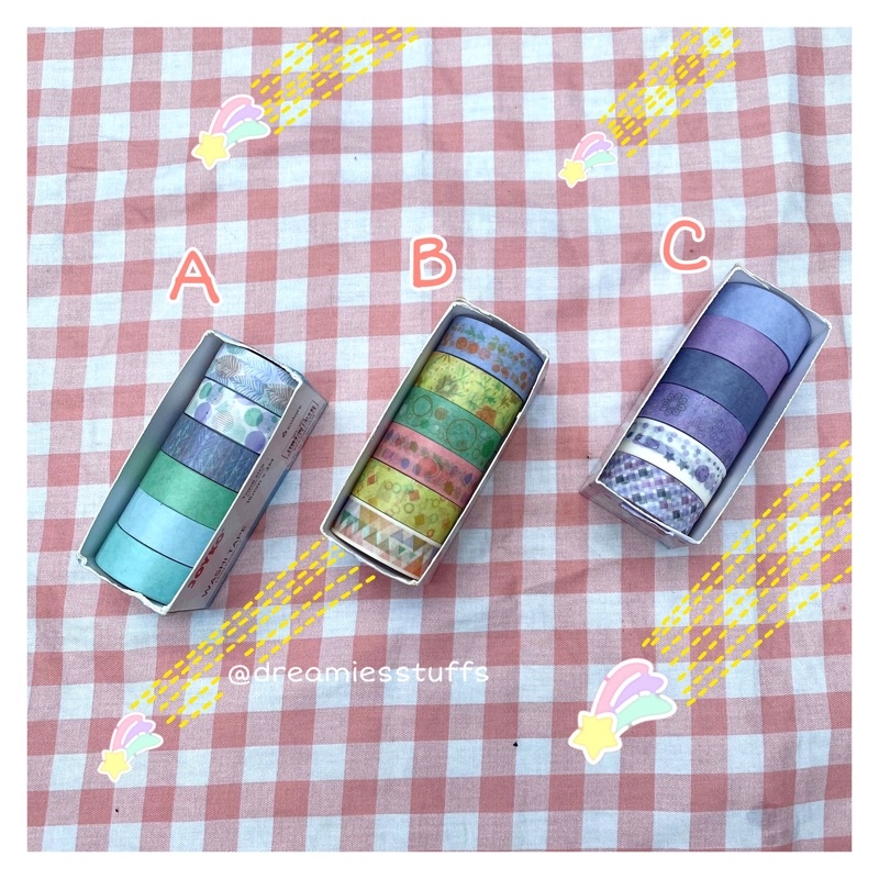 

(Dream) Washi Tape Cute Motifs set