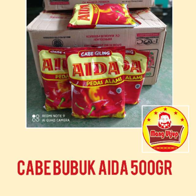 CABAI GILING / CABAI BUBUK MERK AIDA 500GR