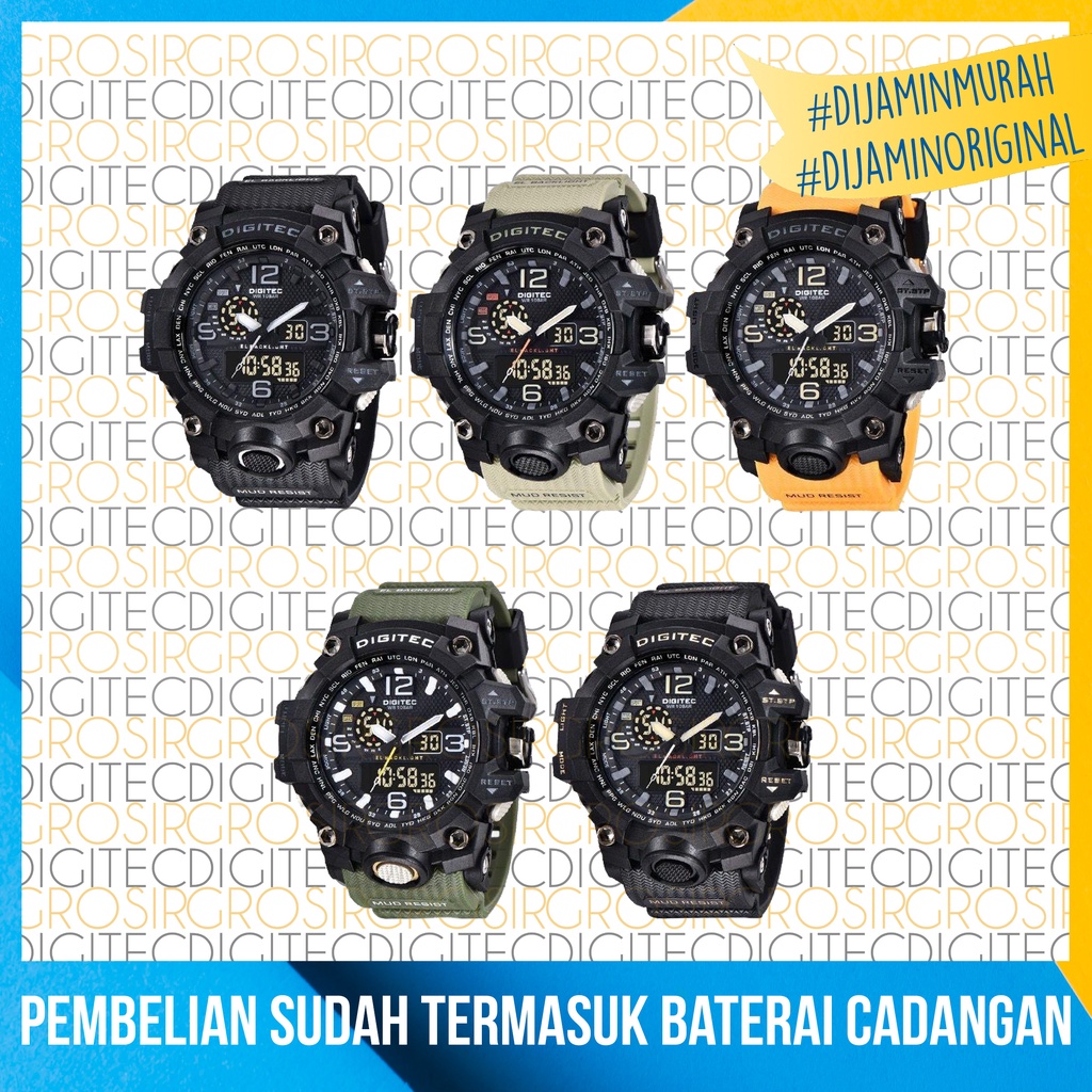 Jam Tangan Digitec DA 2093T Original Dan Anti Air Jam Digitec Pria