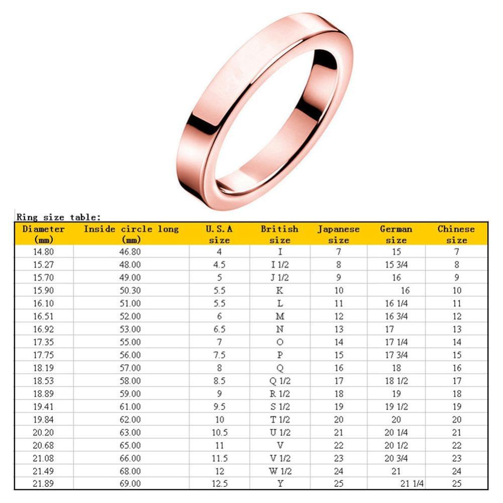 Cincin Bahan Titanium Steel Ukuran 3mm Warna Silver / Gold / Rose Gold / Hitam Untuk Pria / Wanita you A5K4