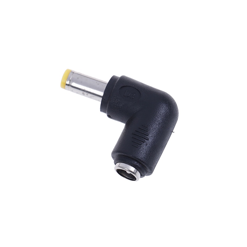 {LUCKID}2Pcs DC power 5.5X2.1mm female to 5.5X2.5mm male right angle adapter connector