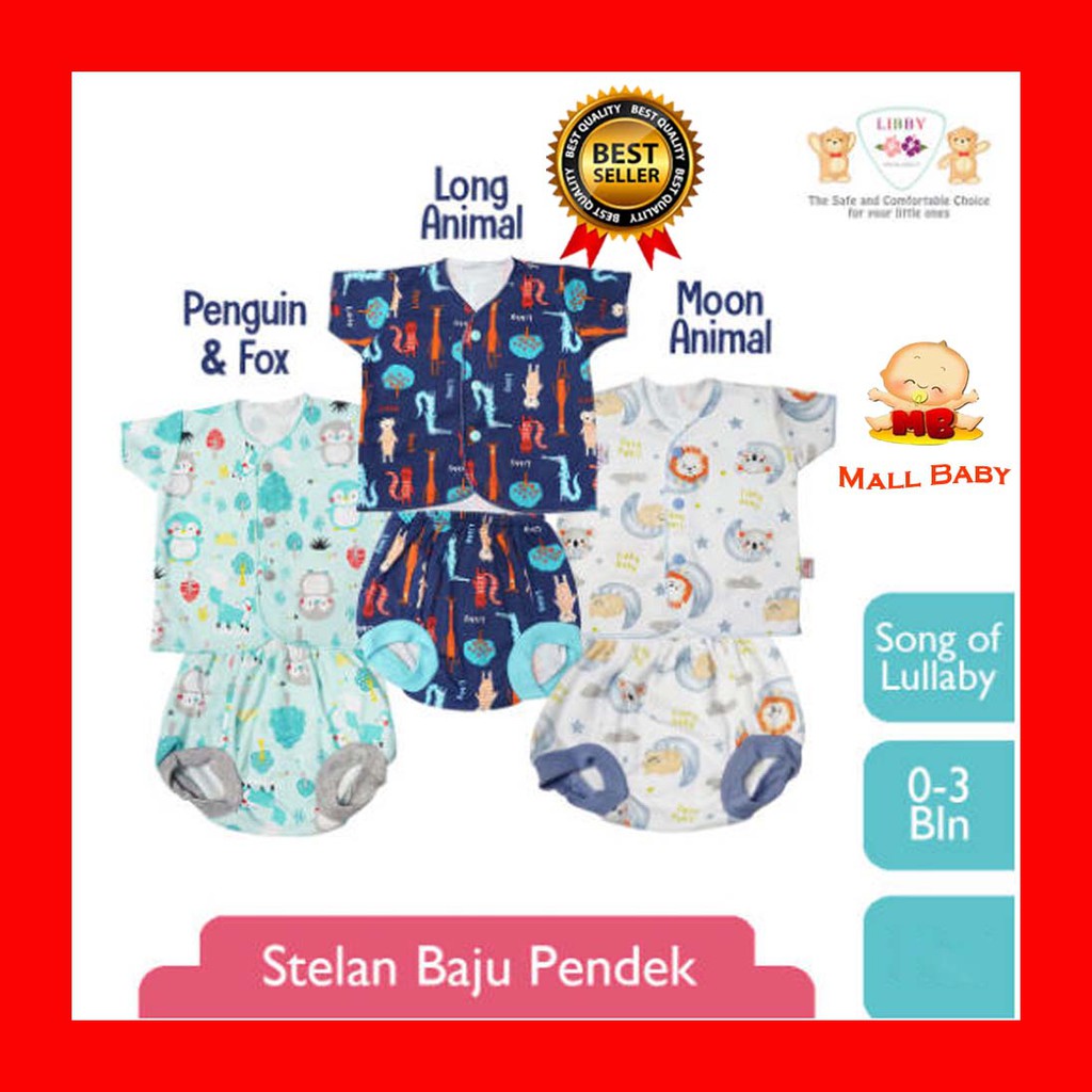 Baju Bayi Libby Setelan Baju Bayi Harian Oblong Baju Bayi Newborn