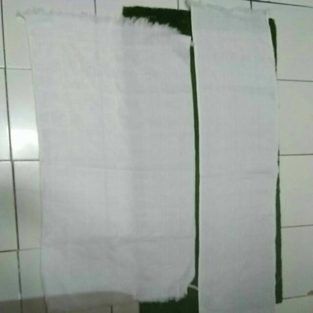 kain ihram baju ihrom anak tk/paud non instan plus tali + peniti