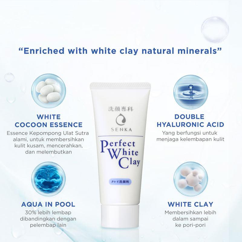 SENKA Clay Perfect White Facial Foam