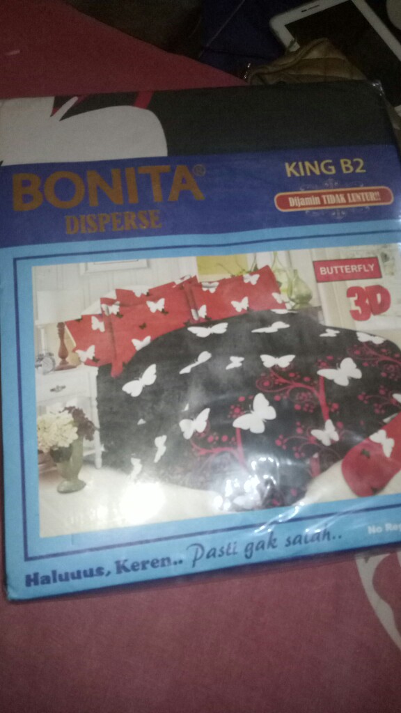 Sprei Bonita King 180x200x20cm.butterfly.spazio.da Vinci.khayana.lily.thalia