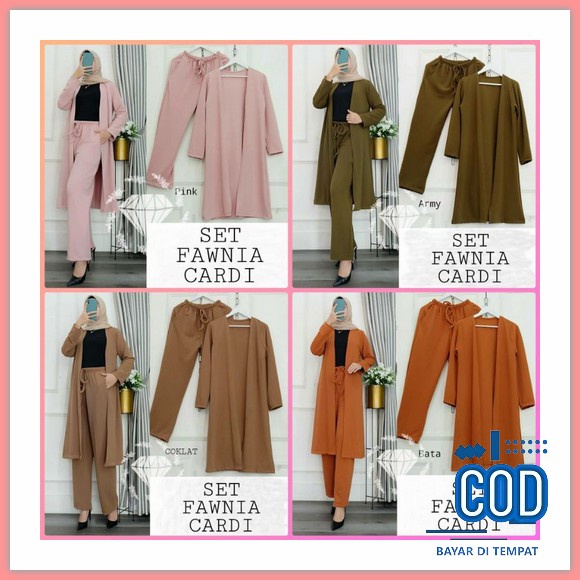 Tania One Set Rayon Wanita Jumbo Kekinian Stelan Wanita Lebaran Tunik Terbaru 2022 Outfit Remaja Ter