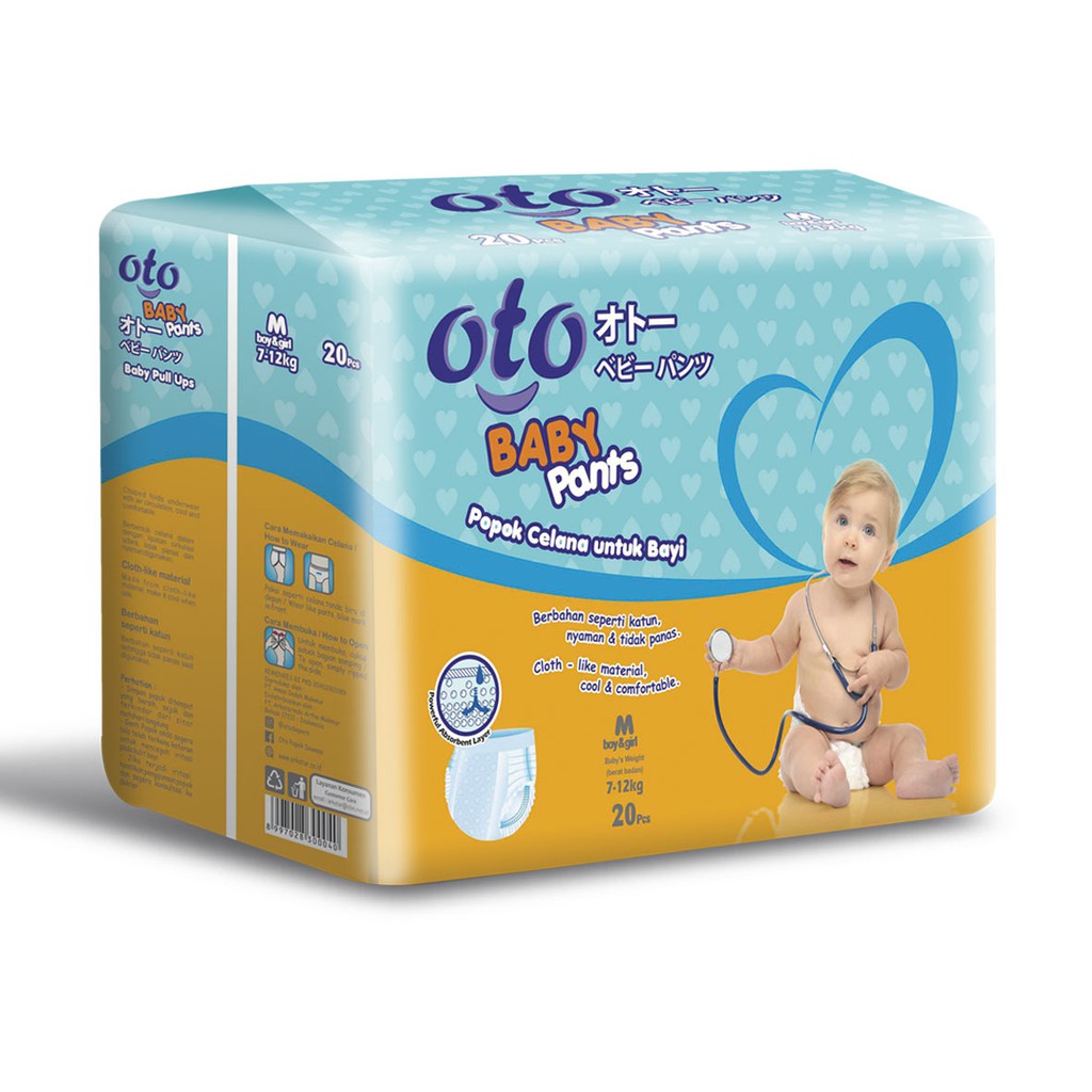 OTO Diapers Pants for Baby Popok Celana Bayi model Celana OTO Diapers Pants for Baby Popok Celana Bayi model Celana