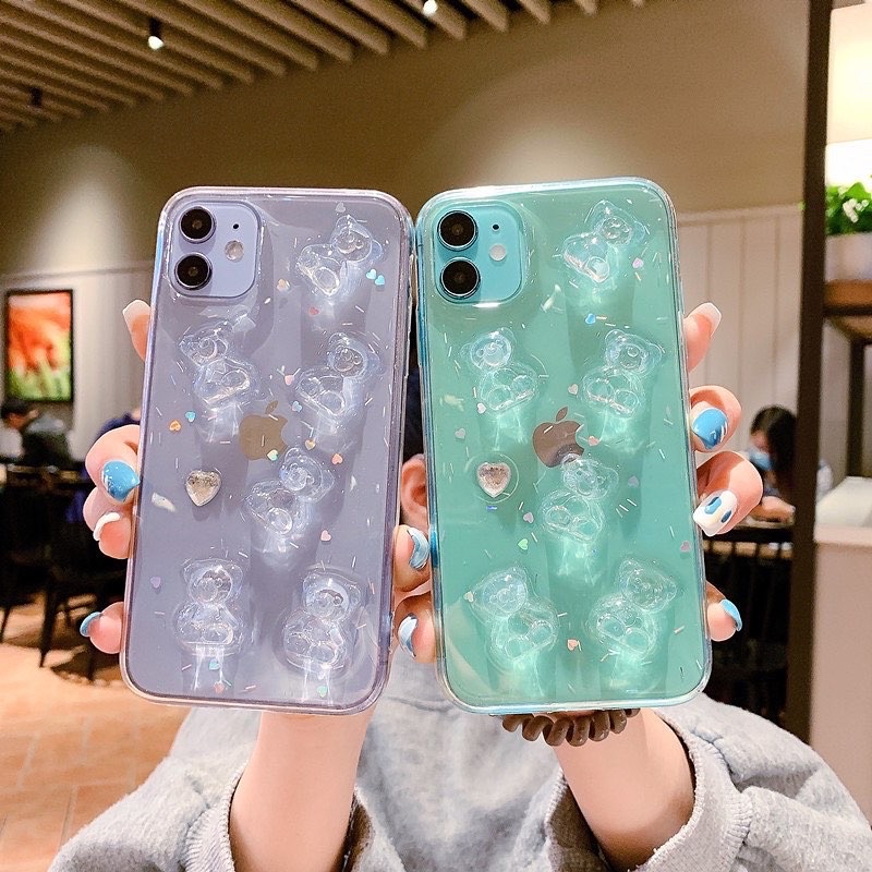 Bears Case 3D ALL PHONE TYPES Oppo A95 Reno 6 5 4 Vivo V23 Y15s X70 pro Samsung a32 a52 a72 M11 A22 m22 m32 m62 Xiaomi Redmi Note 6 7 8 9 10 Realme Iphone 13 12 max