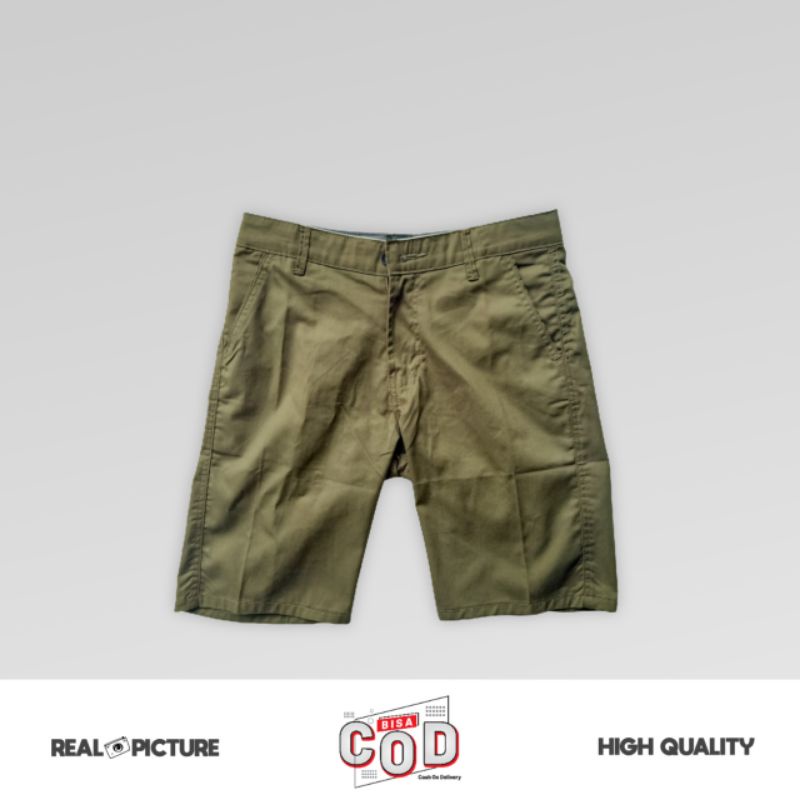 Tilasan Chino Short Pants - Celana Pendek Chino Army & Black Pria