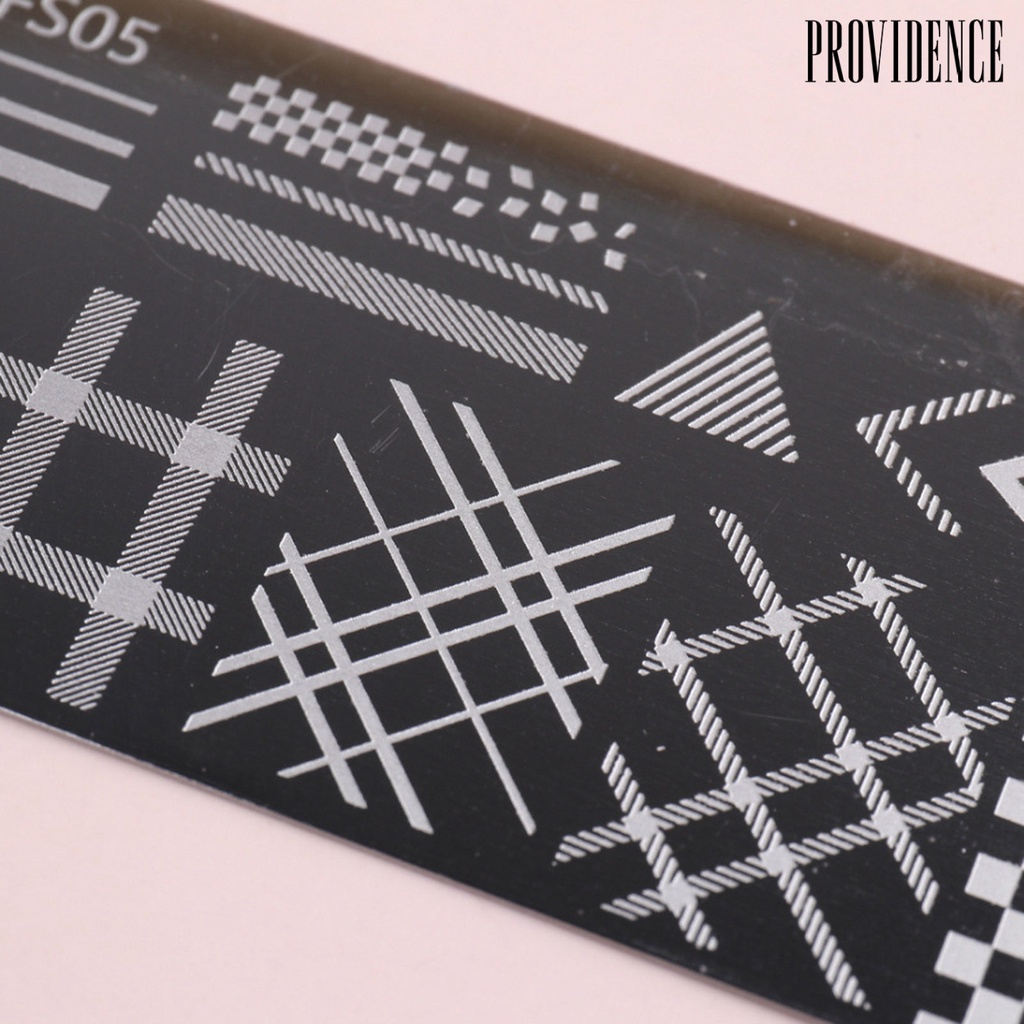 Providence Plat Stempel Kuku Motif Print Bunga Anti Karat Untuk Nail Art Wanita