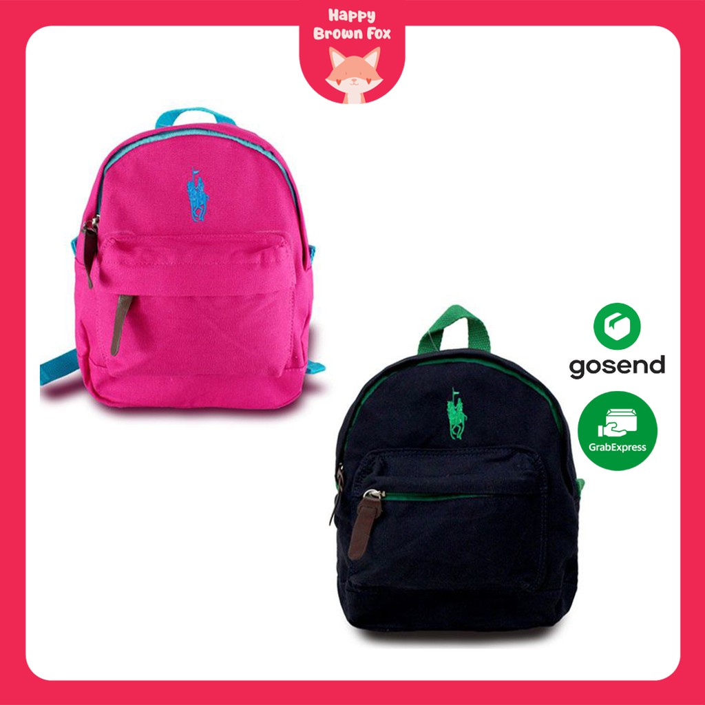 TAS RANSEL SEKOLAH ANAK TODDLER POLO CANVAS BAG PACK - MEDIUM