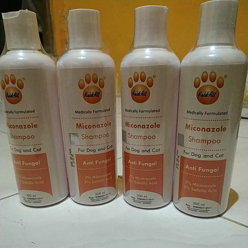 Shampo Kucing/Anjing Anti Jamur /Raid All Miconazole