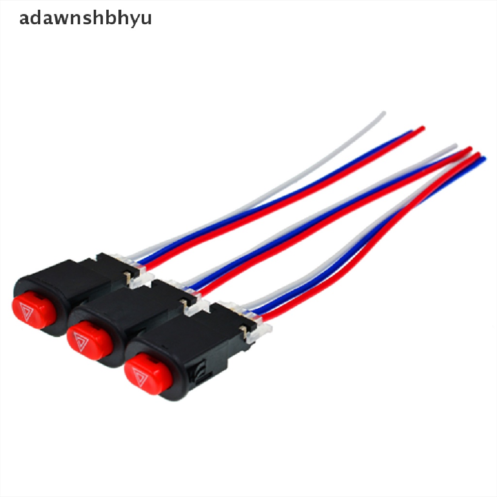 Saklar Lampu Bahaya Sepeda Motor adawnshbhyu Double Warning Flasher Emergency Signal w/3Kabel