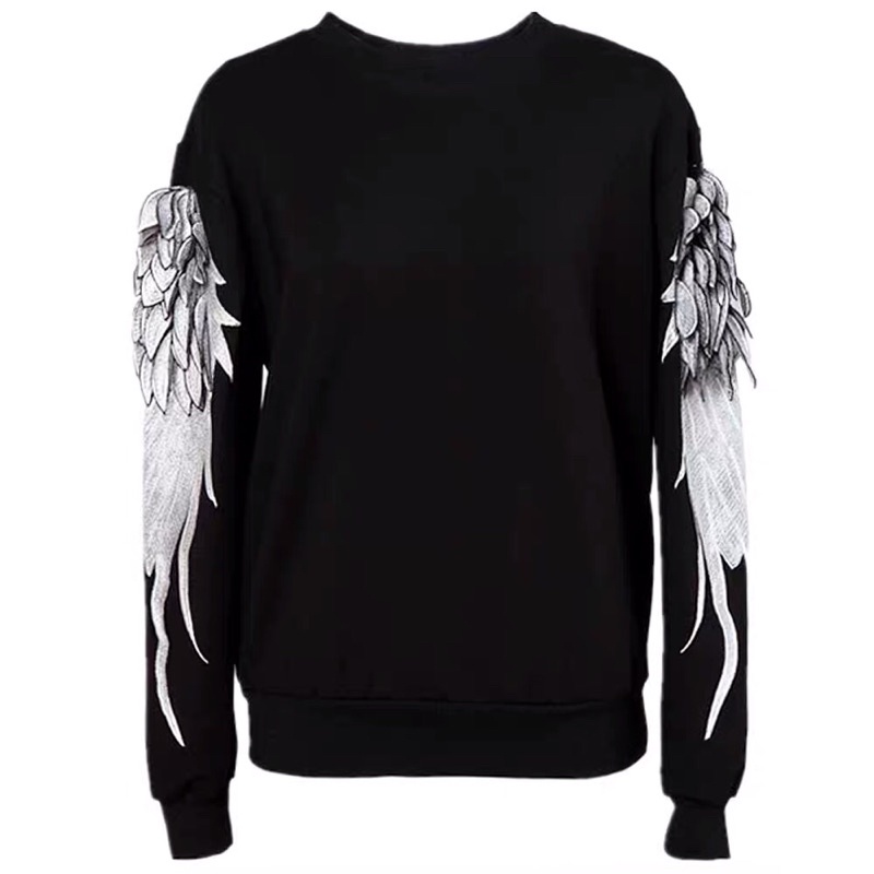 SWEATER IMPORT PRIA WANITA ASIA EROPA KOREA AMERIKA ORIGINAL WINGS BORDIR TIMBUL S-3XL JY3