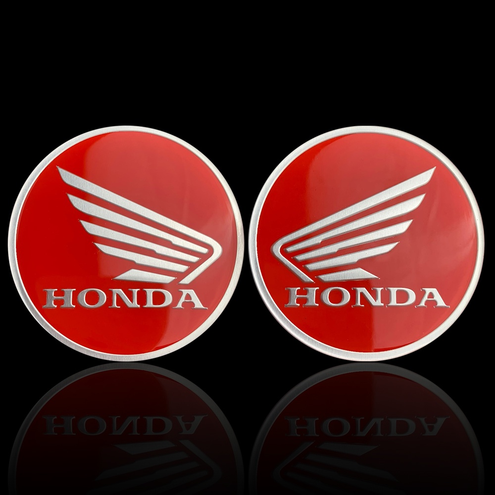 2pcs Stiker Emblem Logo Honda Bahan ABS Untuk Dekorasi Motor