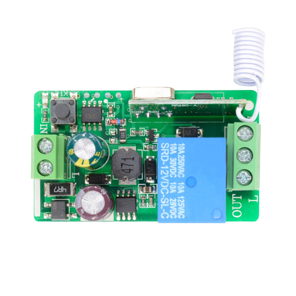 Transmitter Relay Nirkabel Rf 1ch 315mhz Dc 220v Dengan Remote Control