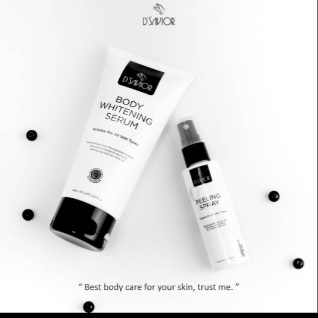 D'savior body whitening serum (free sheet mask/masker organik)