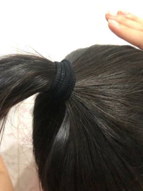 KARET DONAT - KARET RAMBUT MELAR PREMIUM HITAM