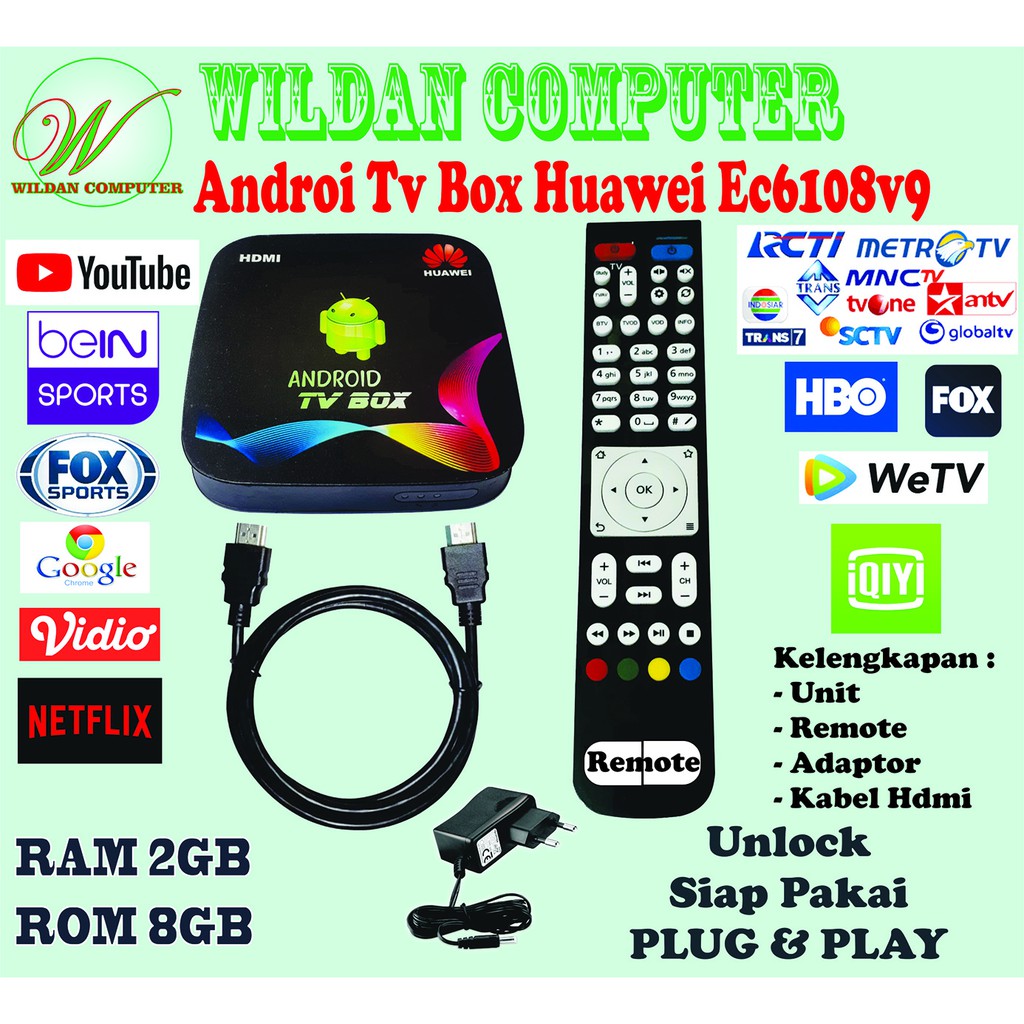 STB Android TV Box Huawei Ec6108v9