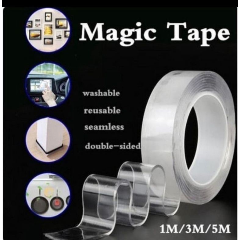 

Magic tape / double tape bening panjang 1 meter ( ready stok)