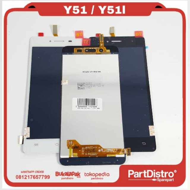 LCD TS VIVO Y51/Y51L ORI BLACK / WHITE