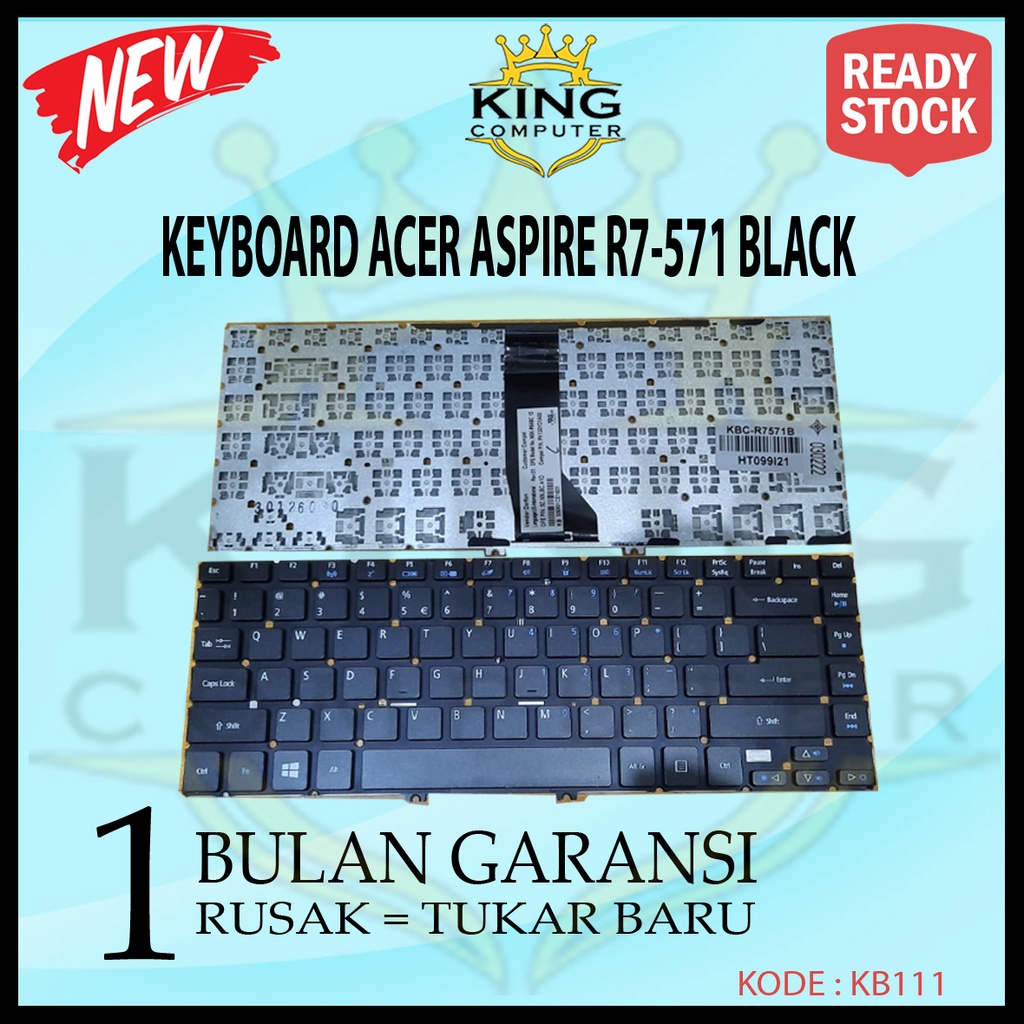 KEYBOARD LAPTOP ACER R7-571 BLACK