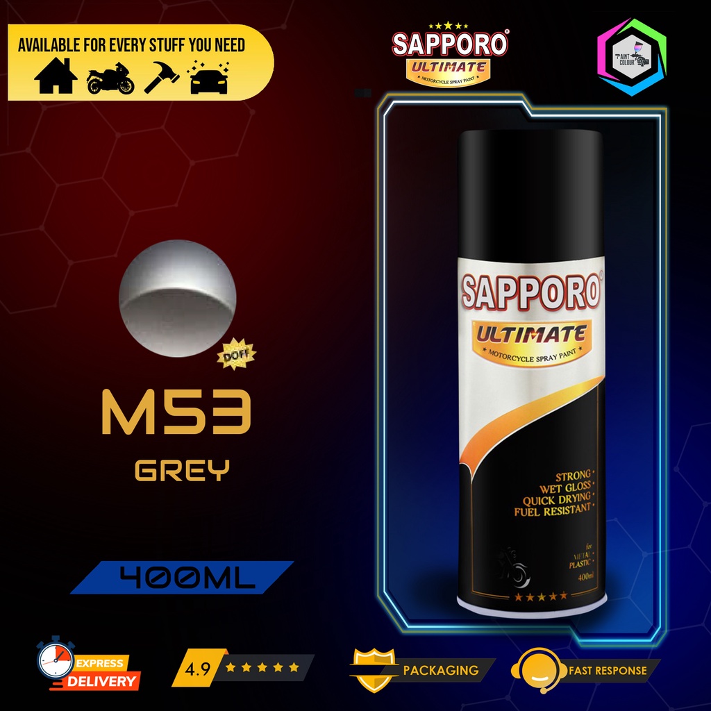 SAPPORO ULTIMATE Metallic Colour Cat Semprot M53 - Grey