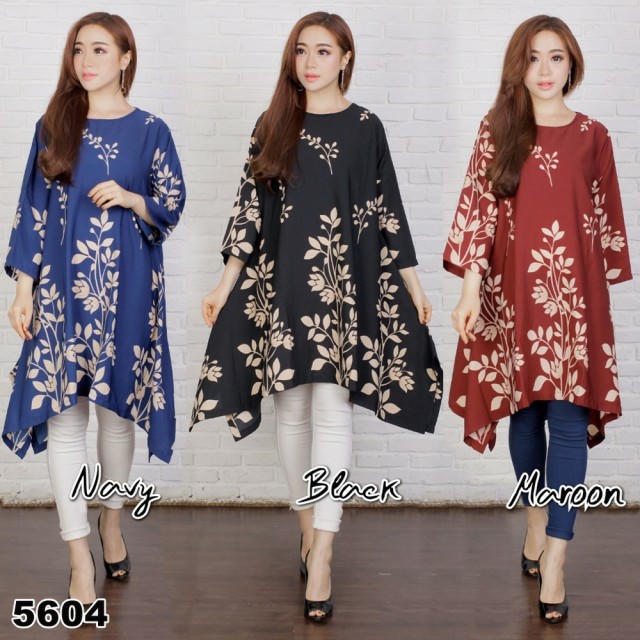 Atasan Baju Muslim Tunik Jumbo Big Size Cantika Perempuan Cewe Wanita Murah
