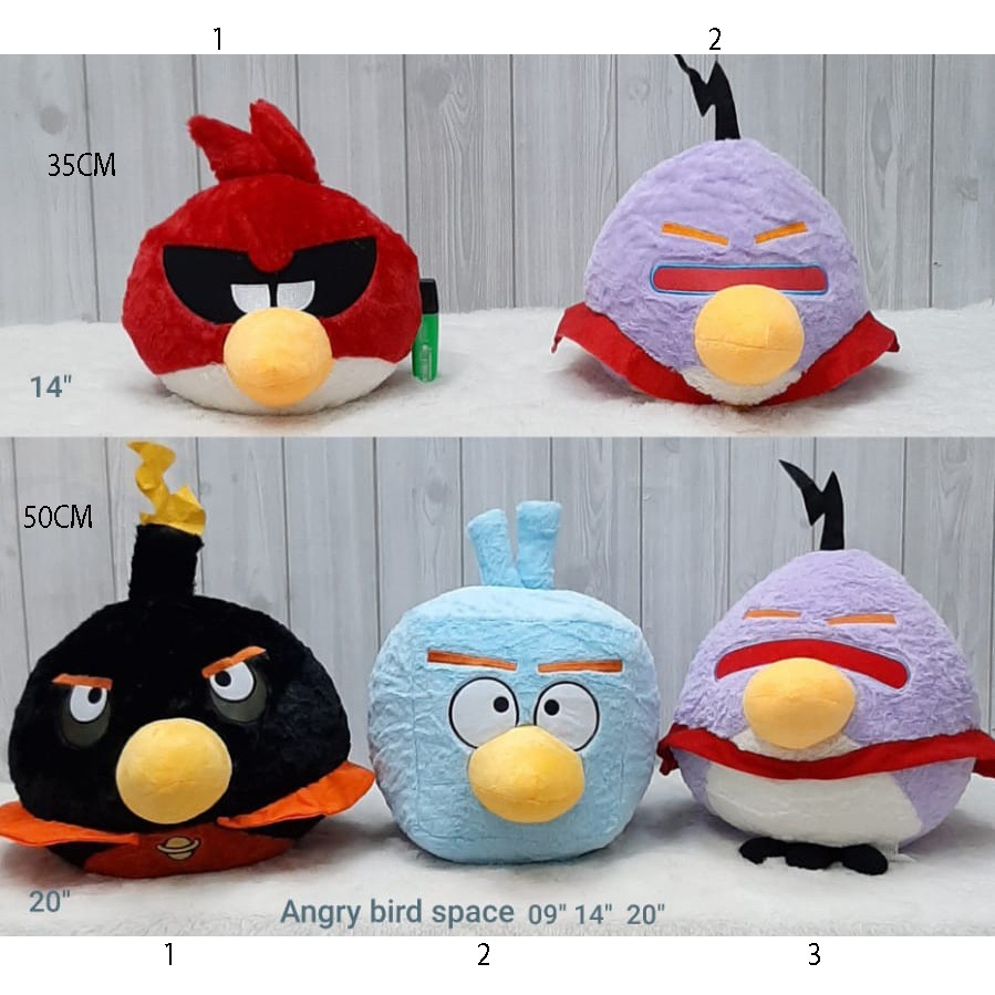 boneka angry bird import 50cm burung game souvenir kado souvenir baby kids bantal burung