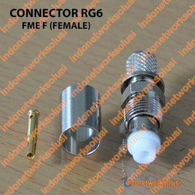 KONEKTOR CONNECTOR RG6 FME F (FEMALE) model SOLDER CRIMPING HIGH GRADE+++