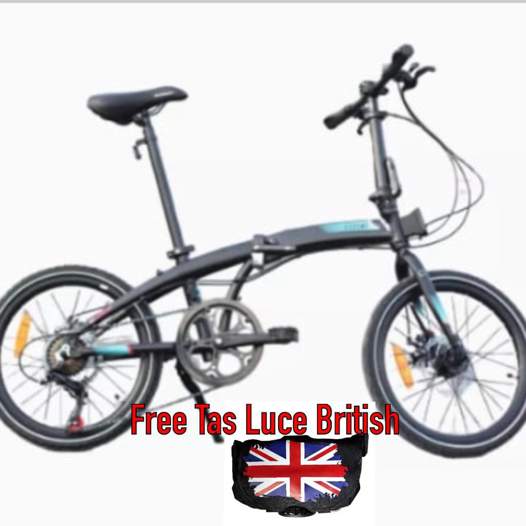 Sepeda Lipat Element Ecosmo 7 Speed 20 Inch - FREE Tas