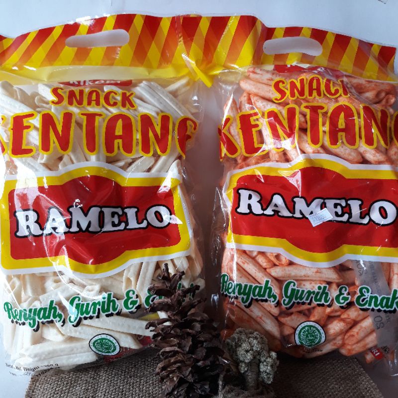 KENTANG POTAO SAOS RAMELO 250 Gram / KENTANG SAPI BAKAR 250 gram / SNACK KILOAN MURAH