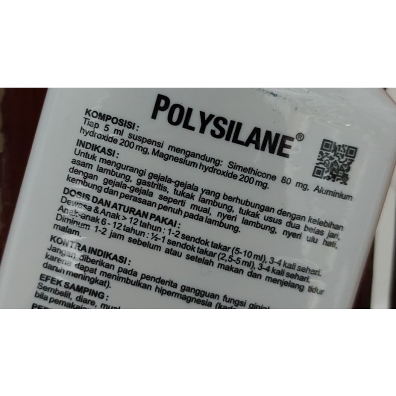 Polysilane Sirup 100 ML / Obat Maag / Asam Lambung / Nyeri Lambung