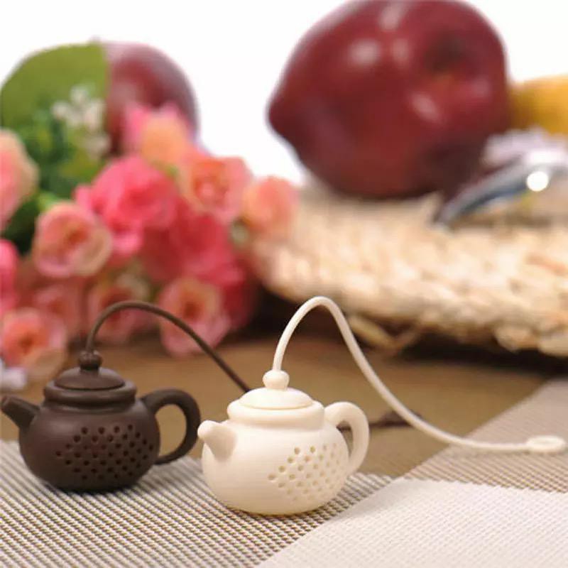 saringan teh silikon / silicone tea bag filter infuse strainer / cute silicone teapot infuser