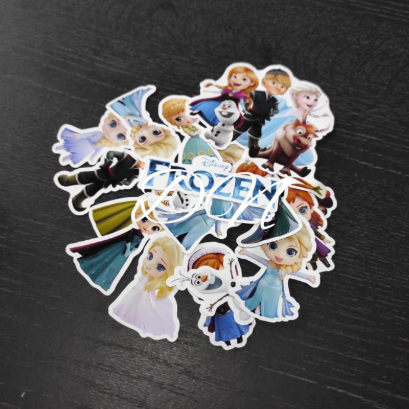 

Stiker kertas karakter frozen 17pcs sticker accesoris film frozen