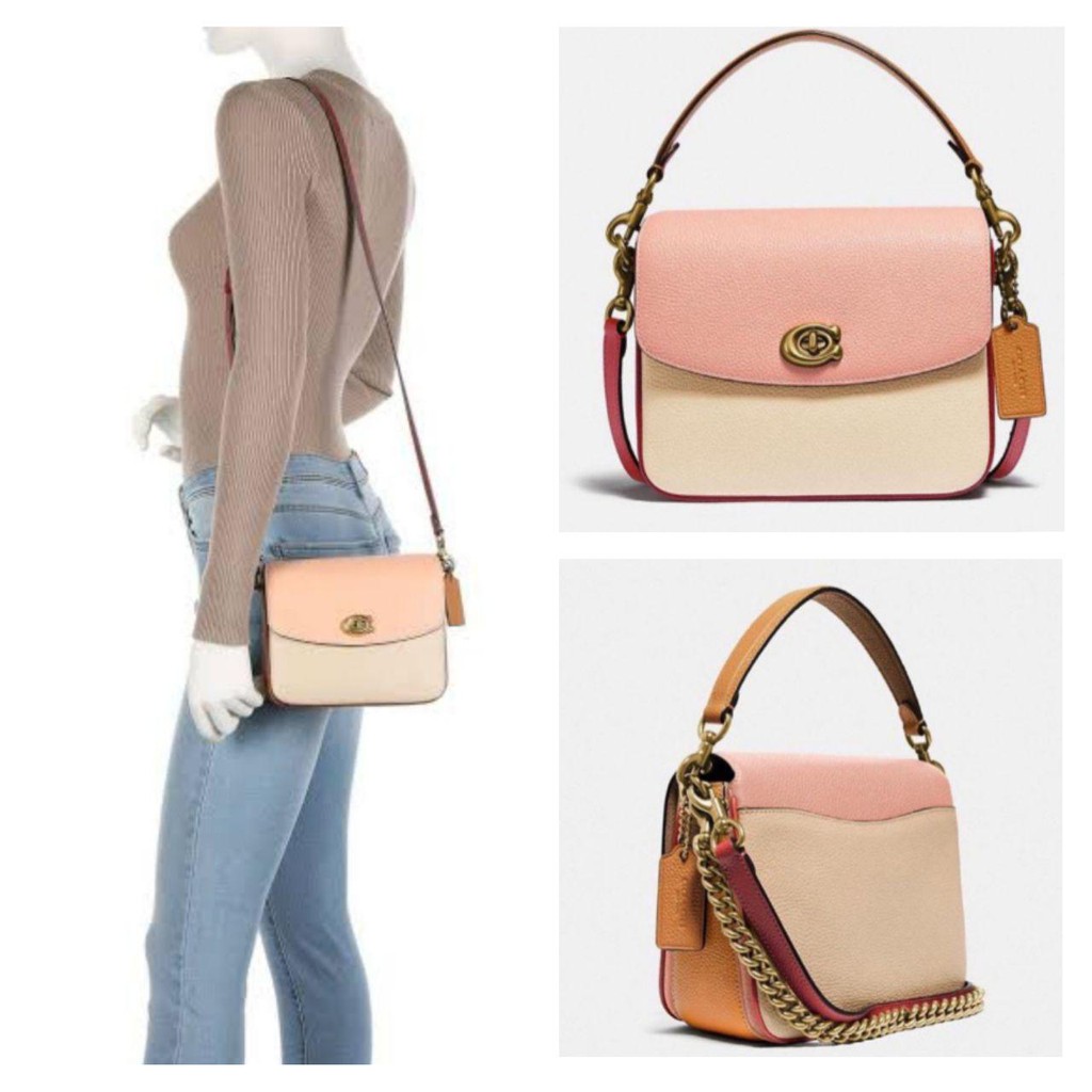TAS COACH ORIGINAL CASSIE 19 COLORBLOCK IVORY BLUSH COLOR